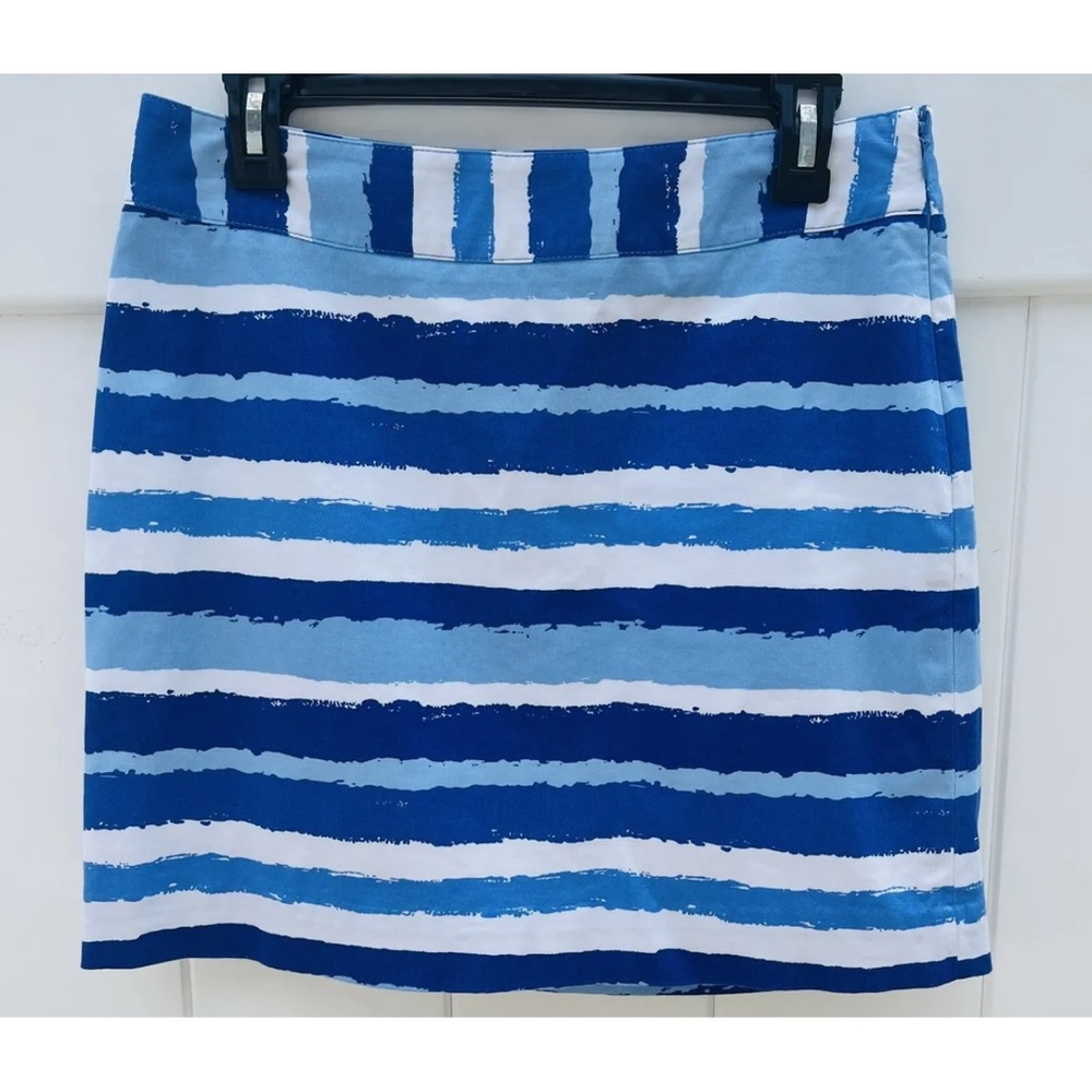 Vineyard Vines pencil blue striped skirt size 4